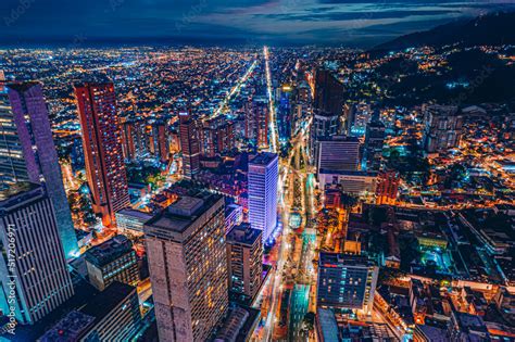 Paisaje Urbano De La Ciudad De Bogotá Capital Del Pais Latinoamericano