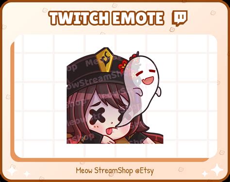 Twitch Emote Hu Tao Rip Emote Genshin Impact Sub Emoji For Etsy Ireland