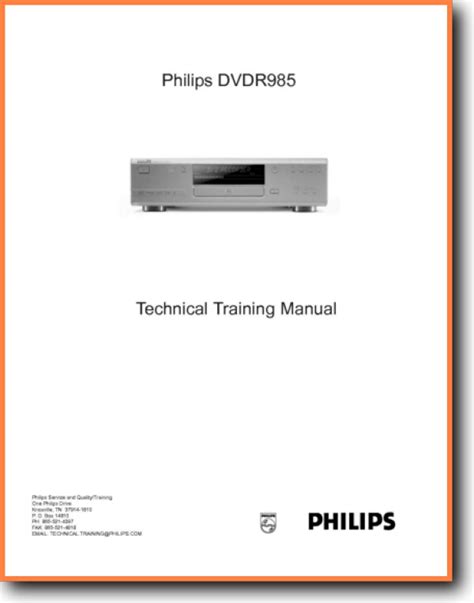 Philips DVDR-985 DVD Player - On Demand PDF Download | English