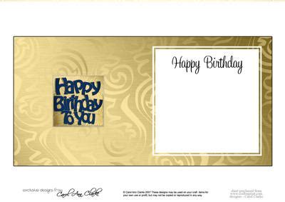 Happy Birthday Card Insert - CUP610279_359 | Craftsuprint