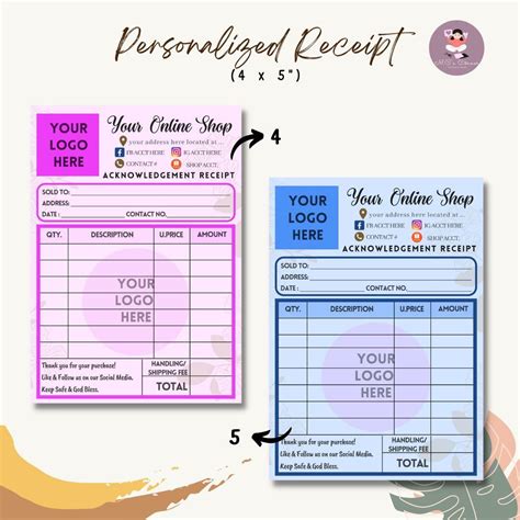 Personalized Receipt Hobbies Toys Stationary Craft Art Prints