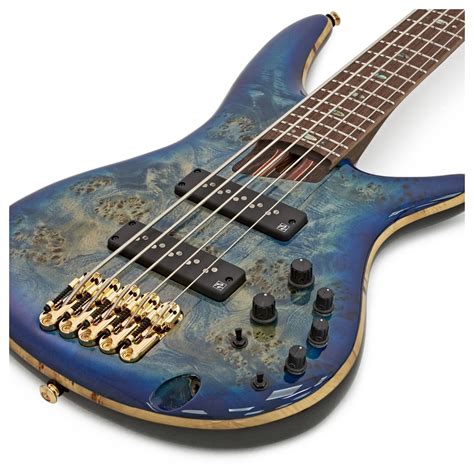 Disc Ibanez Sr2605 Premium 5 String Bass Cerulean Blue Burst Gear4music