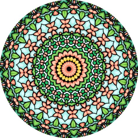 Mandalas Ornamento Redondo Decorativo Colorido Aislado Sobre Fondo