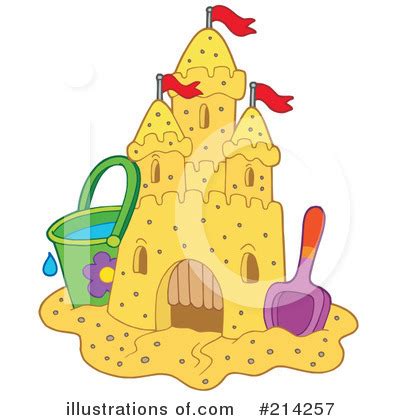 Sand Castle Clipart #1108885 - Illustration by LoopyLand