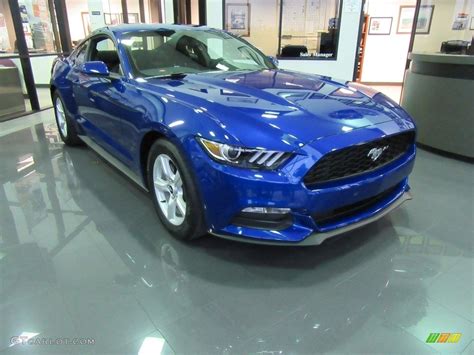 2017 Lightning Blue Ford Mustang V6 Coupe 117434778 Photo 2