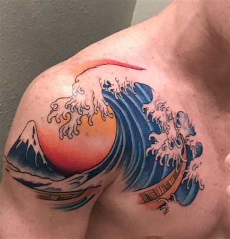 Japanese Wave Tattoo Designs With Meaning Art And Design