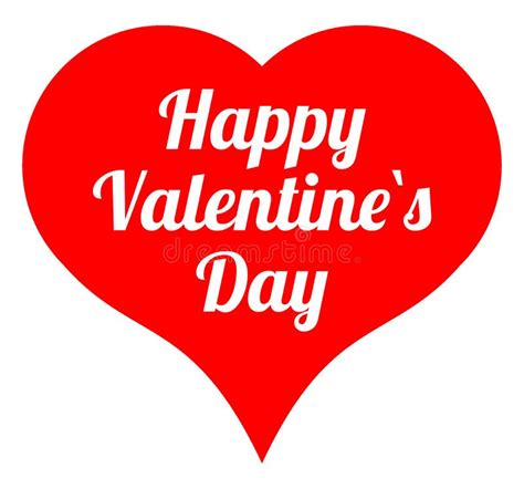 Valentine`s Day Big Red Heart On A White Background With An