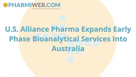 Pharma Life Science News On Twitter U S Alliance Pharma Expands