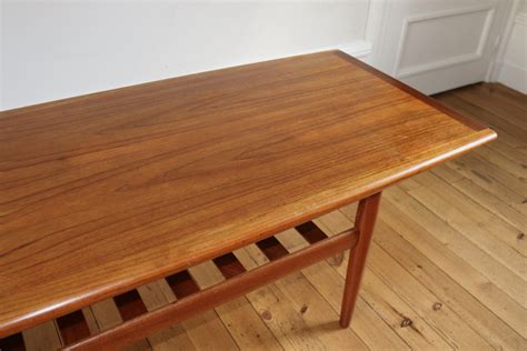 Table Basse Scandinave Teck Vintage Grete Jalk Colonel Vintage