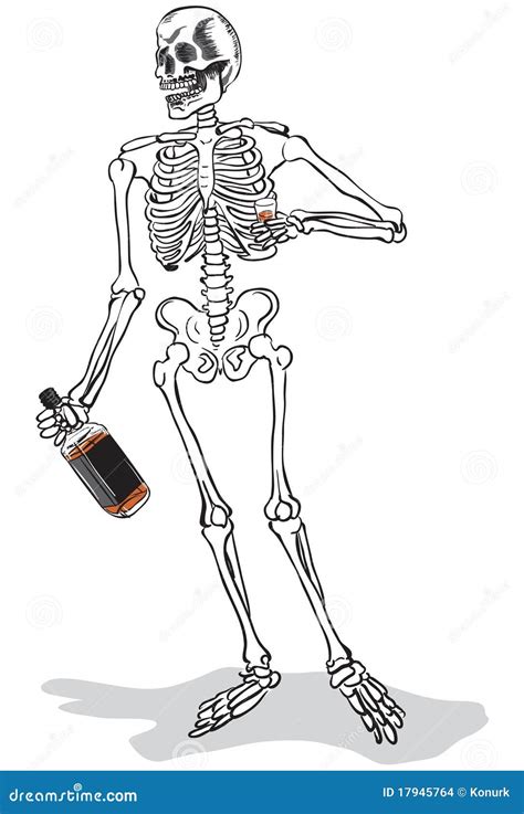 Drunk Skeleton Stock Images Image