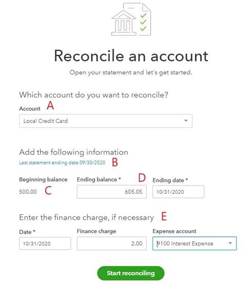 Quickbooks Reconcile Credit Card