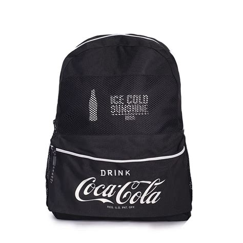 Mochila Coca Cola Color Trend Preto Pacific Papelaria Pigmeu