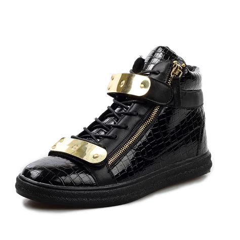 New Men Fashion Brand Shoes Autumn Men High top Leather Shoes ...