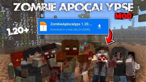 Zombie Apocalypse Wasteland Modpack For Minecraft Pe 1 20 Zombie