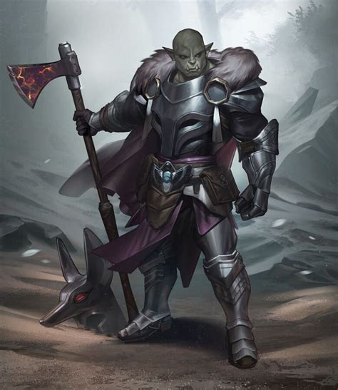 Pin By Parker Beck On Cc Orcs Orc Knight Orc Paladin Orc Fighter