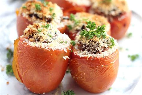 Rice Stuffed Tomatoes Bite On The Side