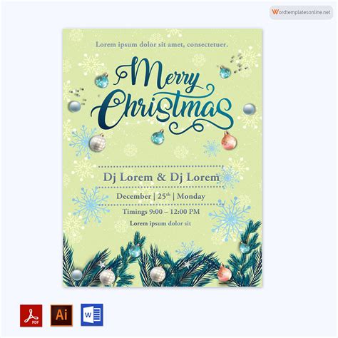 16 Amazing Christmas Flyer Templates (Free)