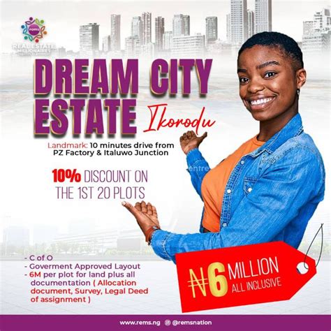 For Sale Buy And Build Land Ita Oluwo Dream City Estate Ikorodu