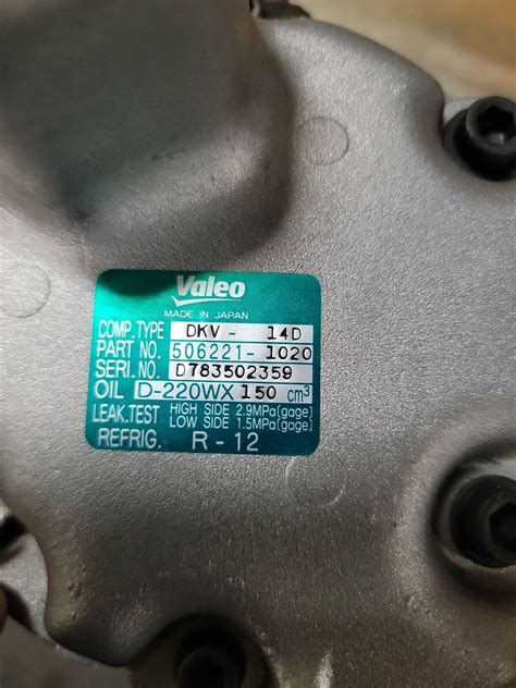 Ac Compressor Valeo Dkv D Isuzu Ebay