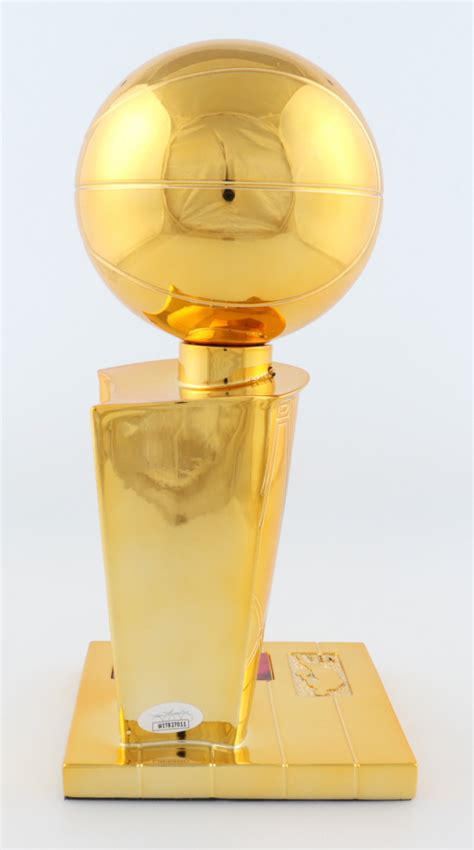 Hakeem Olajuwon Signed Rockets 2x NBA Champions Replica Trophy JSA