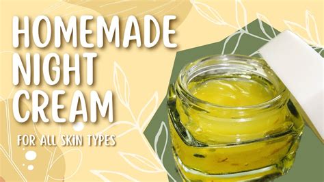 Homemade Night Cream For All Skin Types Diy Aloe Vera Gel Cream