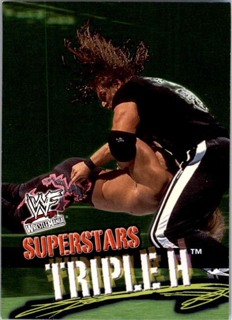 Fleer Wwf Wrestlemania Triple H Nm Mt Burbank Sportscards