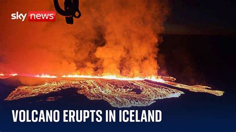 Volcano Erupts In Iceland Following Overnight Evacuation The Global