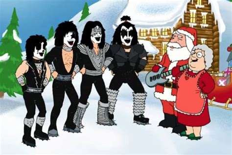 Kiss Band Christmas Photo Shoot