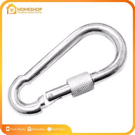 Jual Karabiner Besi Carabiner Steel Safety Outdoor Shopee Indonesia