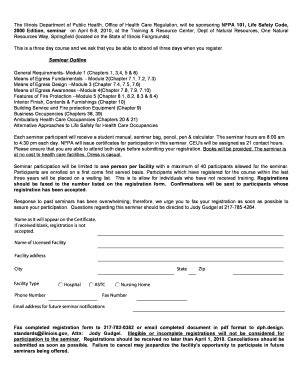 Fillable Online Idph State Il CON APPLICATION REVISED JULY 2009 Doc Fax