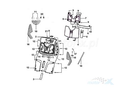 F14 Osłony nóg Keeway Outlook 150 LC EFI 149 4T motor x pl sklep