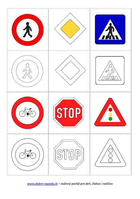 Раскраска дорожных знаков для детей (много фото!) - drawpics.ru