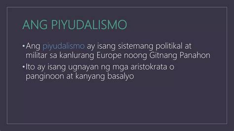 Aralin Ang Daigdig Sa Panahon Ng Transisyon Ppt