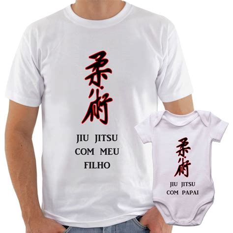 Kit Camisa Body Jiu Jitsu Meu Papai Elo7