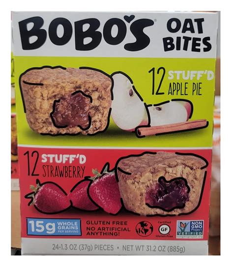 Stuffed Oat Bites Bobos 24 Count 195lbs