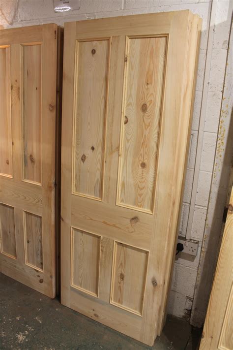 Reclaimed Pine Hand Made 4 Panel Doors 78 X 30 X 1 5 Inches Warwick