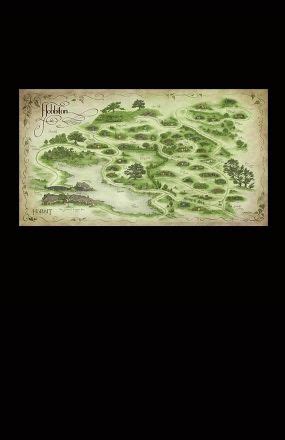 an old map with trees on it