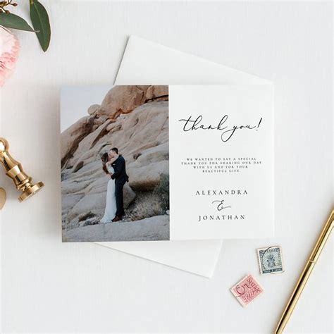 Wedding Thank You Card Etiquette Canva