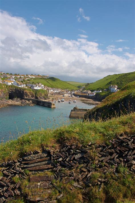 Port Isaac Harbour Walls From The Coastal Path | Port Isaac | Cornwall