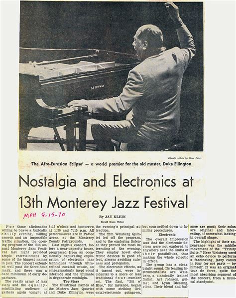 Tim Weisberg Monterey Jazz Festival 1970 Tim Weisberg