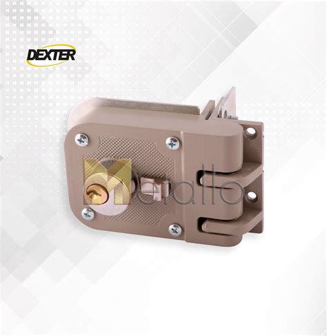 CERRADURA DEXTER DE SOBREPONER PRE ARMADA BEIGE DE MORDAZA DERECHA