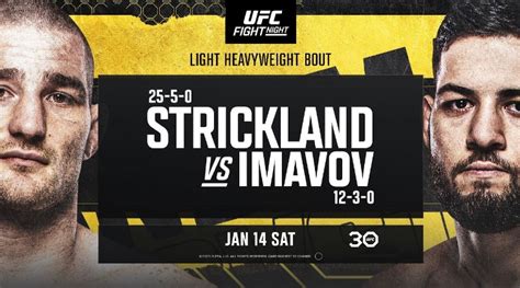 UFCVegas67: Strickland vs Imavov Full Fight Replay