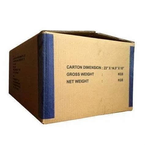 Brown Rectangular 5 Ply Printed Corrugated Box At Rs 40 Piece In