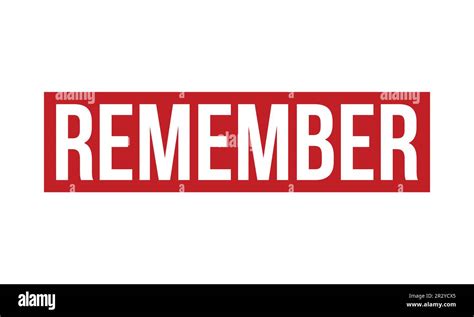 Remember Rubber Stamp Seal Vector Stock Vector Image & Art - Alamy