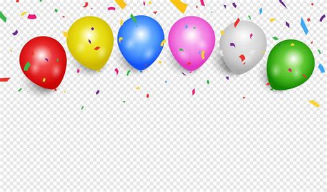 balloons celebration party balloon background realistic isolated