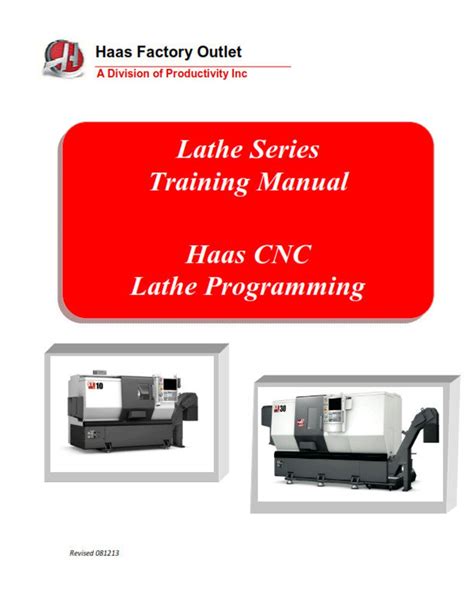 Haas Lathe Series Cnc Lathe Programming Training Manual Reprinted Comb ...