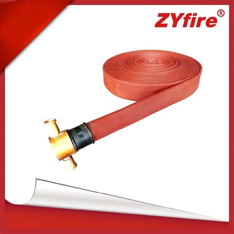 Zyfire Industrial Fire Hose NBR Layflat Water Hose With Brass Aluminum