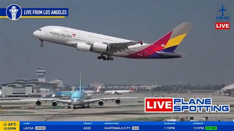 Live Lax Plane Spotting Watch Arrivals And Departures Live Youtube