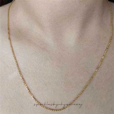 Lv4 Tauco Chain 18k Saudi Gold Sparkles Ph