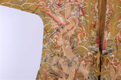 Sold Price Chinese Embroidery Imperial Dragon Robe Ming Dynasty